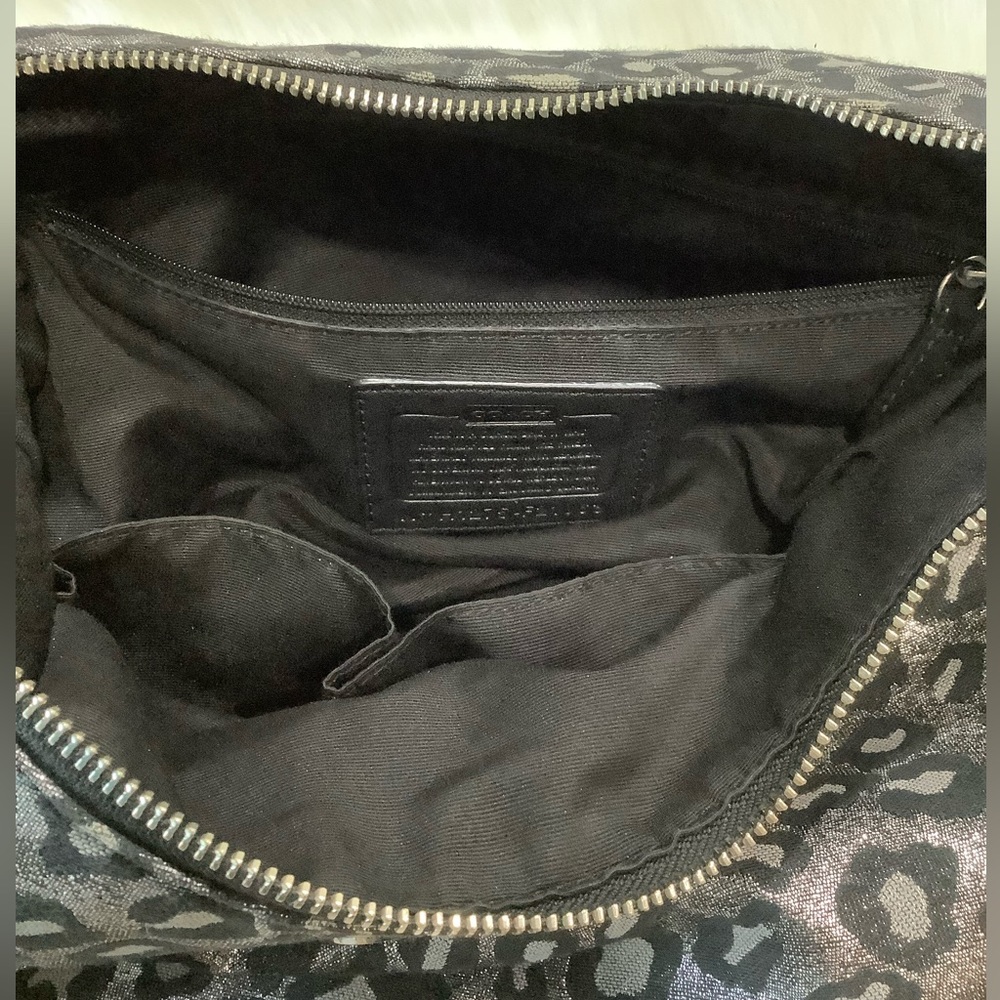 LIKE NEW Coach Ocelot Leopard Shoulder/Hobo Bag Purse - Picture 8 of 13